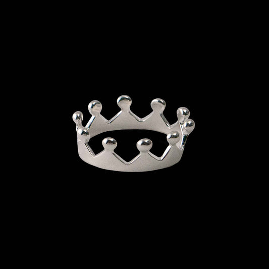 Crown Ring, 925 Sterling Silber 