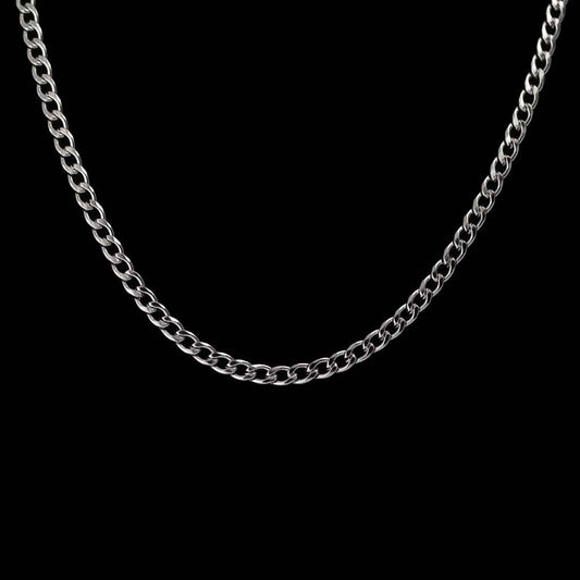 Cuban Link Chain, 5mm, Edelstahl