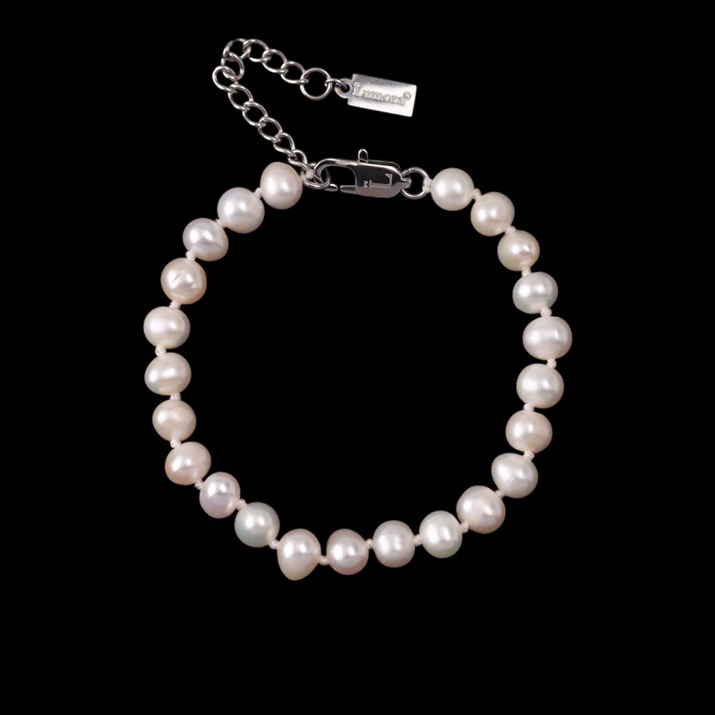 Freshwater Pearl Bracelet, 6mm breite, echte Süßwasserperlen