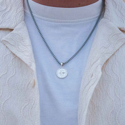 Kompass Pendant, Essential Chain 2,5mm