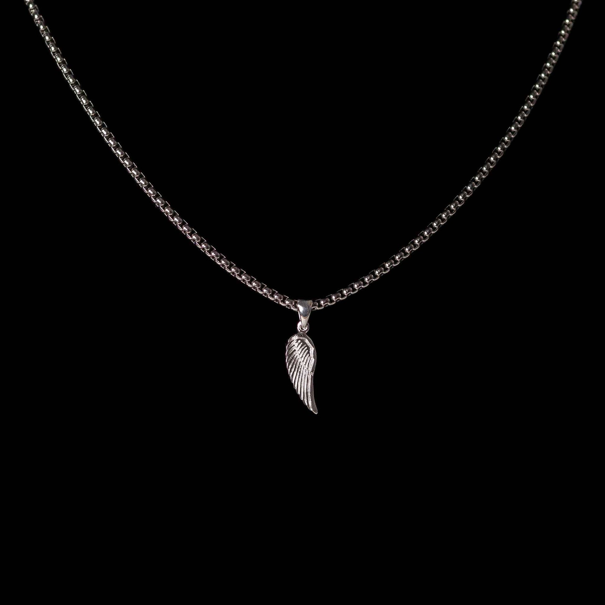 Flügel Chain, Wing Pendant in 925 Sterling Silber